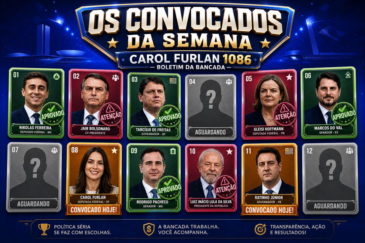Álbum de figurinhas dos Convocados da Semana